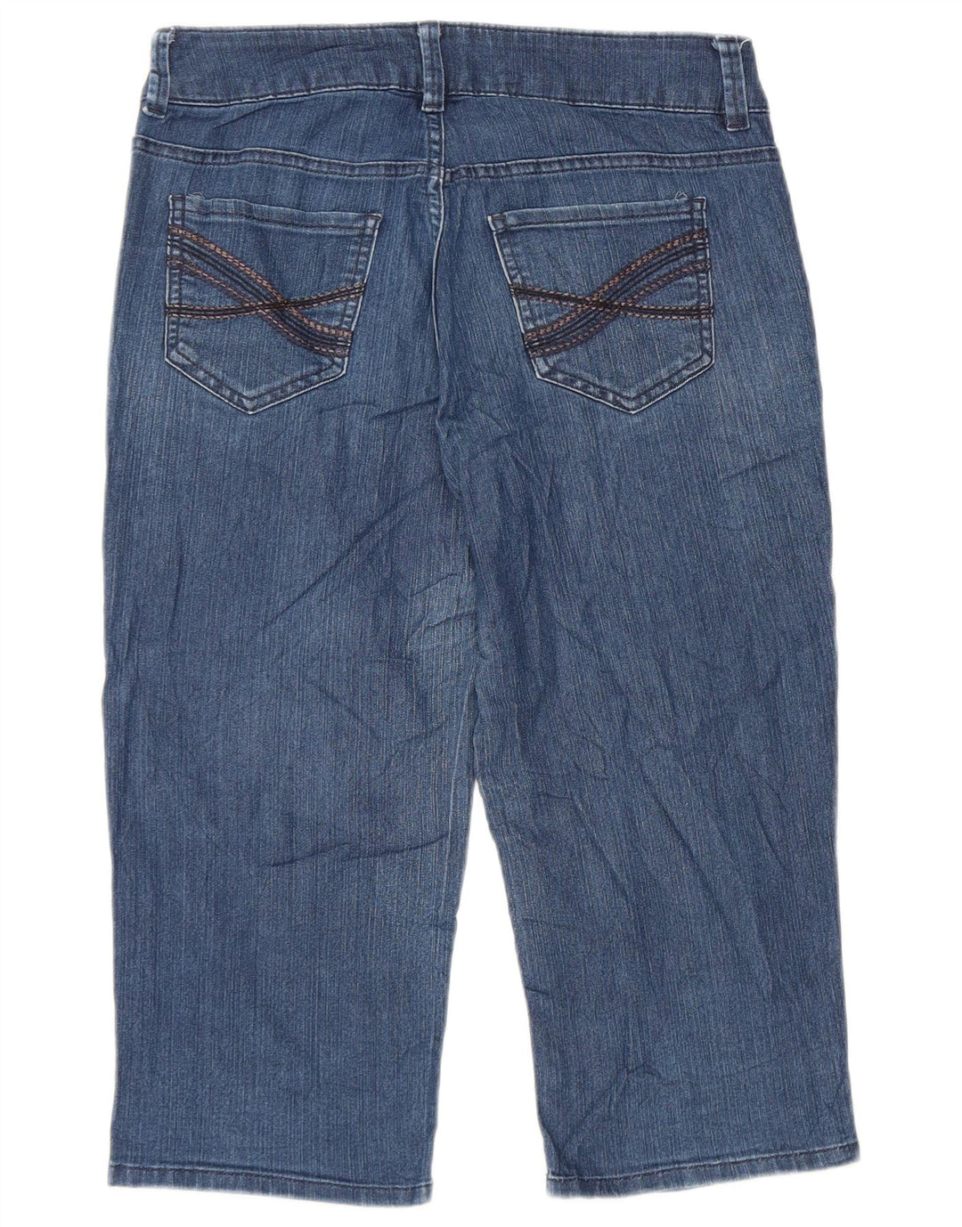 Blugi Capri Riders LEE pentru femei US 8 Medium W32 L19 Bumbac albastru