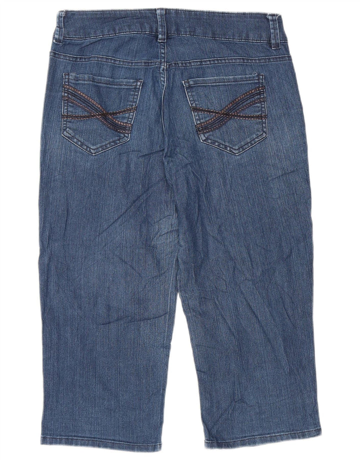 Blugi Capri Riders LEE pentru femei US 8 Medium W32 L19 Bumbac albastru