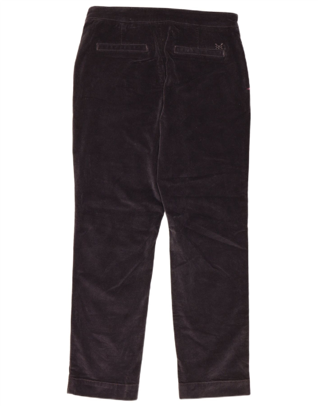 CREW CLOTHING Pantaloni din velur pentru femei UK 12 Medium W30 L28 Bleumarin