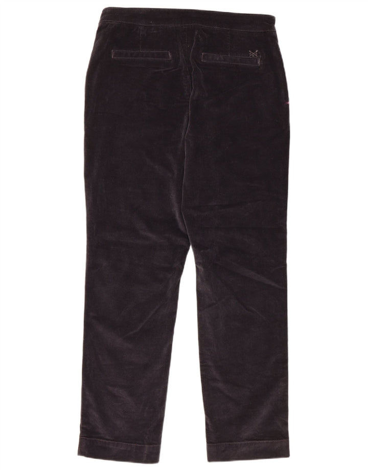 CREW CLOTHING Pantaloni din velur pentru femei UK 12 Medium W30 L28 Bleumarin