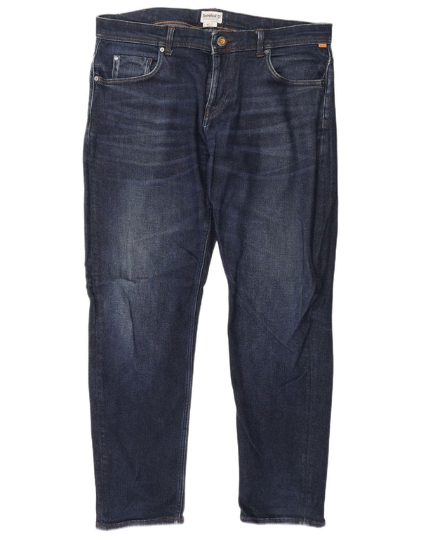 Blugi conici pentru bărbați Timberland W36 L32 bumbac bleumarin