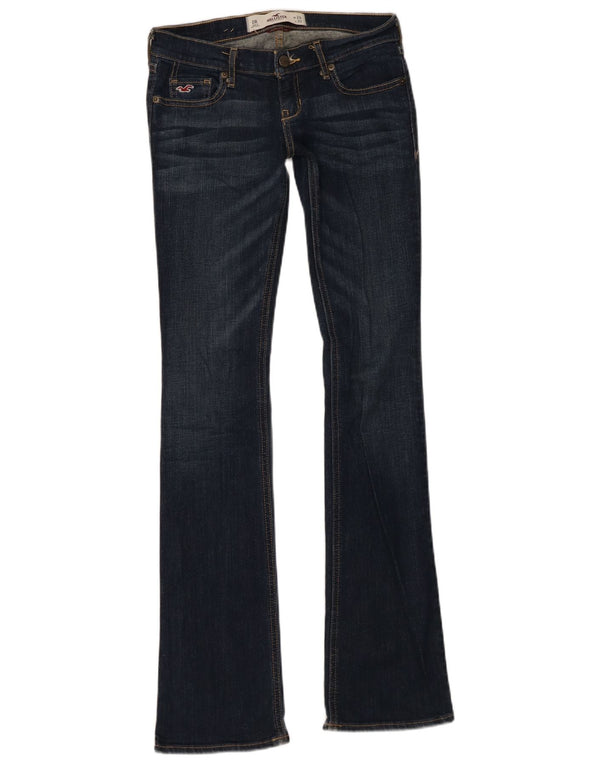 Blugi evazați pentru femei Hollister US 4 XS W24 L33 Bumbac bleumarin