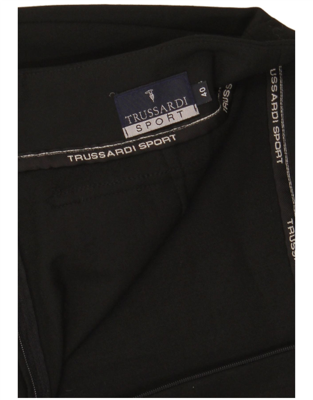 Fusta creion pentru femei Trussardi IT 40 Small W28 Poliester negru