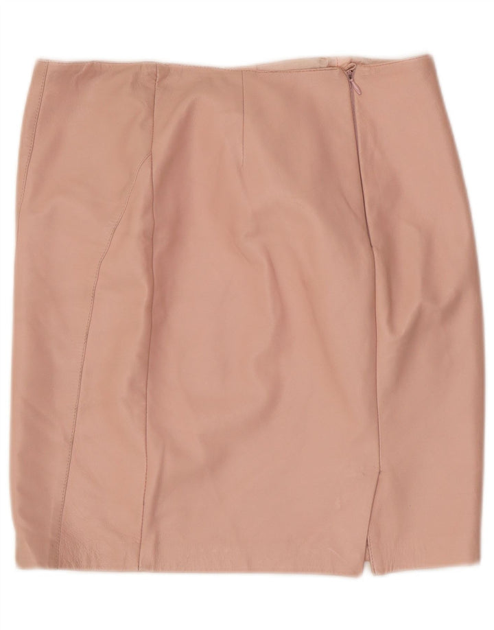 Fusta de piele vintage dama W32 mare roz