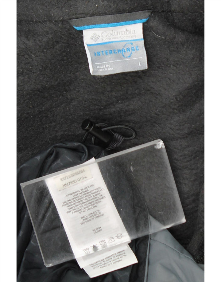 Jachetă Columbia pentru bărbați Interchange Windbreaker UK 40, mare, negru, color block