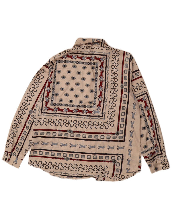 Cămașă Marella pentru femei EMME UK 12 Medium Bej Poliester geometric