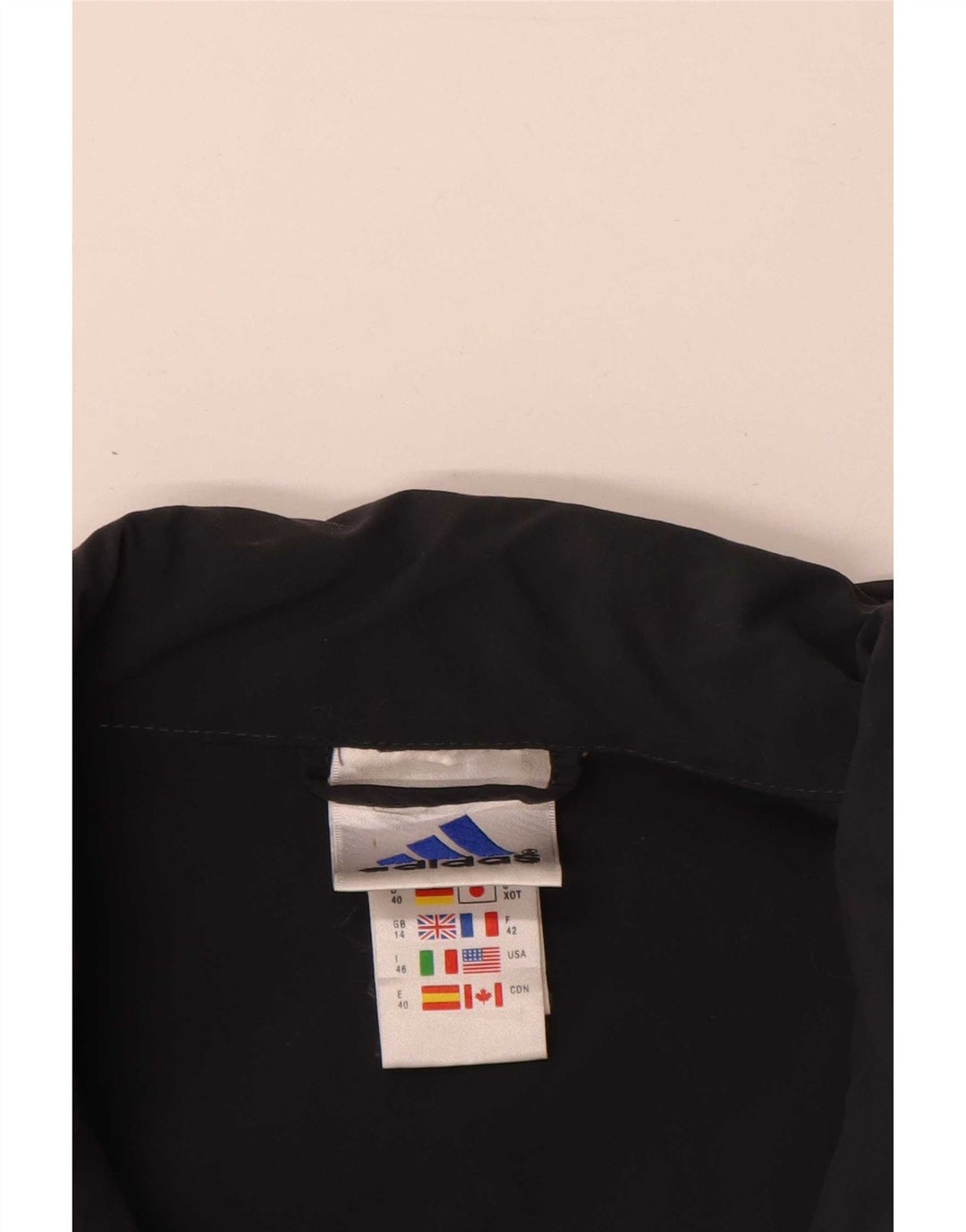 Jachetă Bomber pentru femei Adidas UK 14, mare, neagră, poliamidă