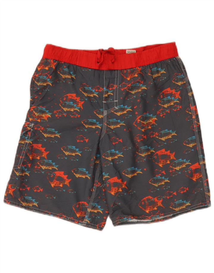 Pantaloni scurți de înot grafic L.L.Bean Boys 9-10 ani poliester gri