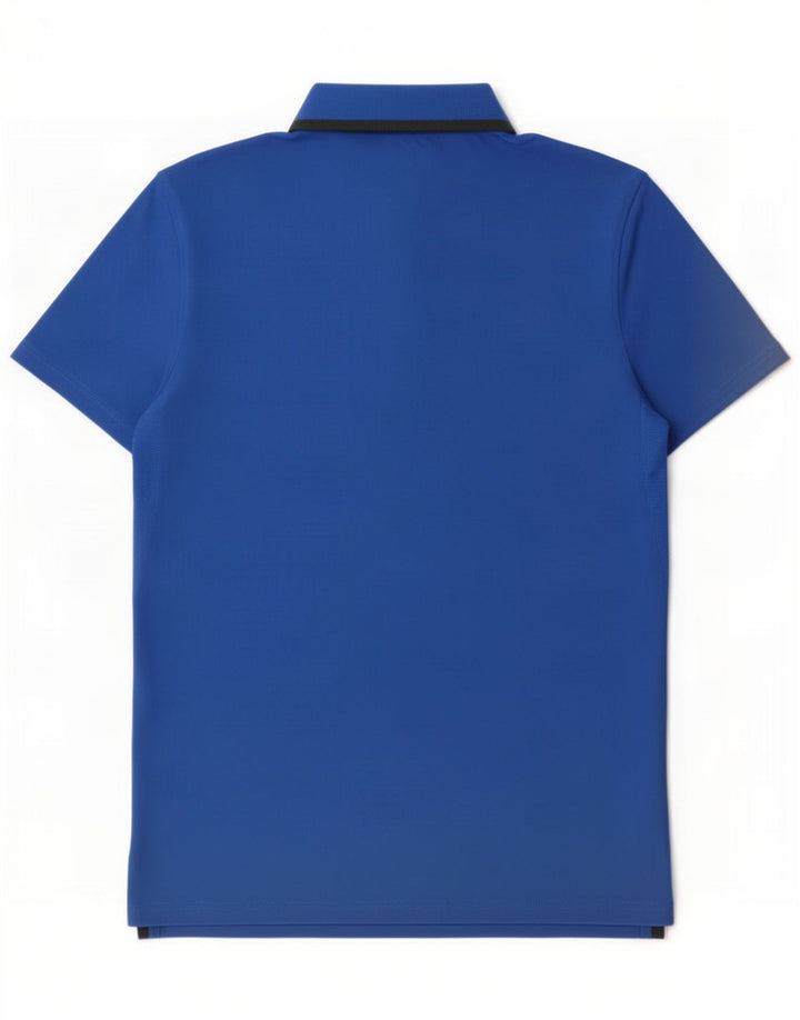 Tricou polo Nike pentru bărbați Dri Fit, albastru mediu, poliester color bloc