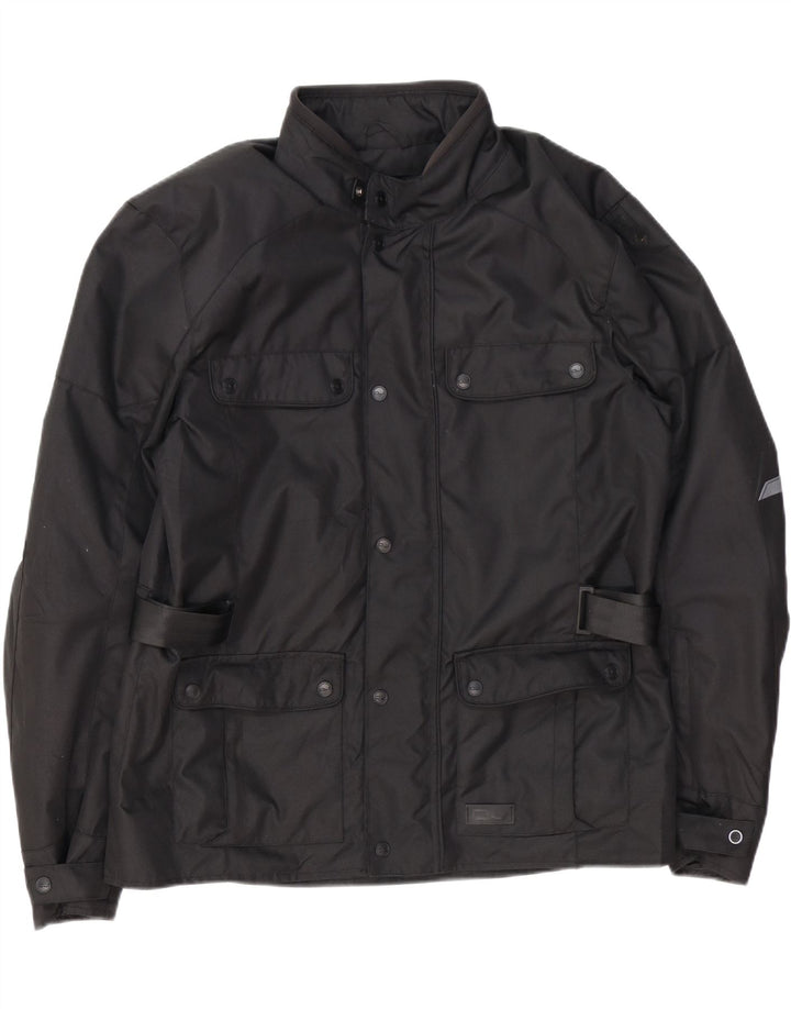 Jachetă vintage pentru bărbați Moto Racer Utility UK 44 2XL Poliester negru