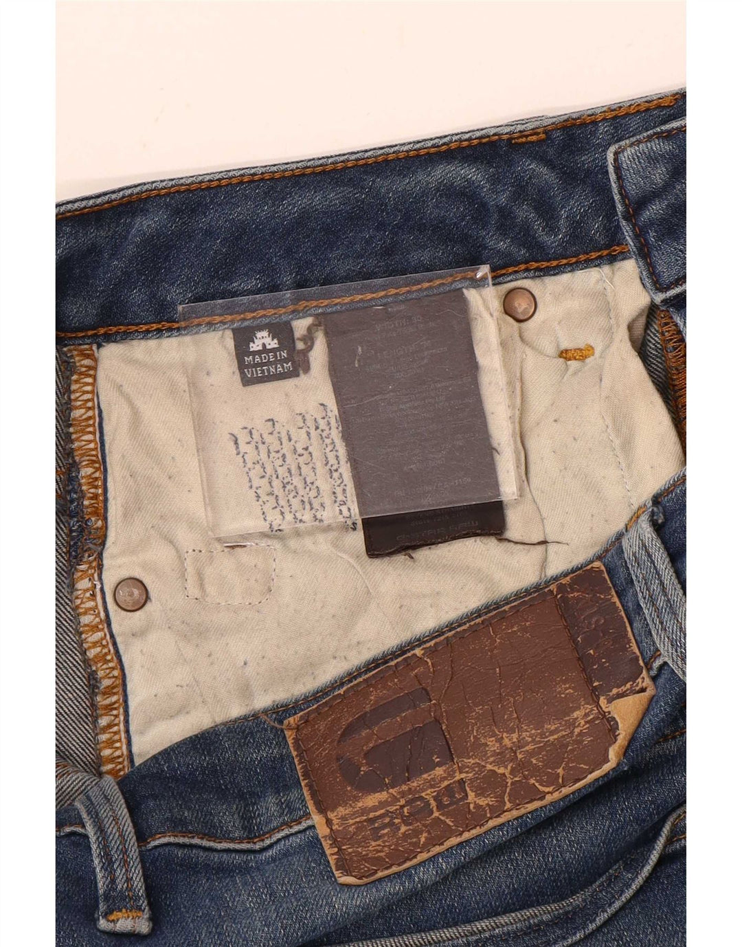 G-Star Blugi Distressed drepte pentru bărbați W30 L34 Bumbac albastru