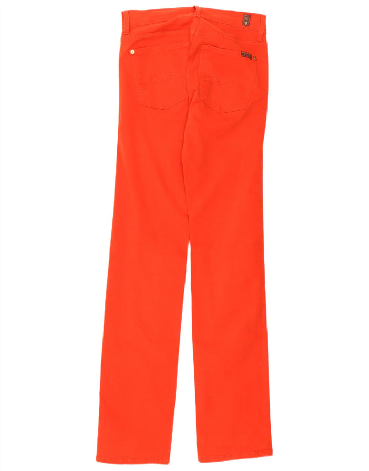 7 For All Mankind Blugi subțiri pentru femei W27 L33 Bumbac roșu