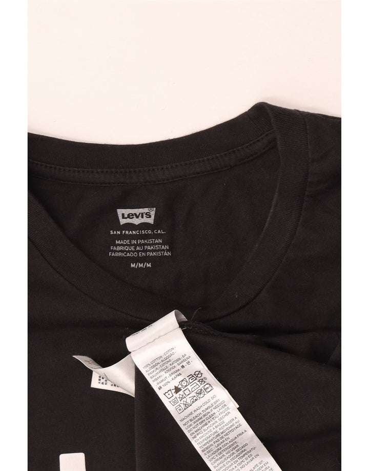 Tricou grafic Levi's pentru femei Top UK 14 Medium Black Bumbac