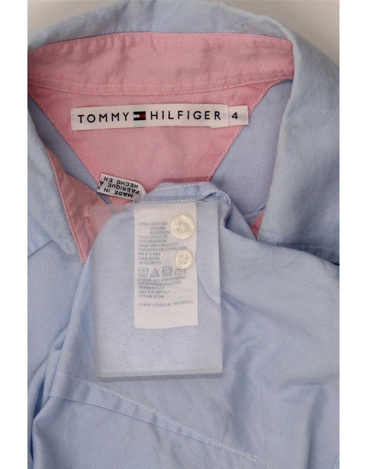 Cămașă Tommy Hilfiger pentru femei US 4 Small Blue Bumbac