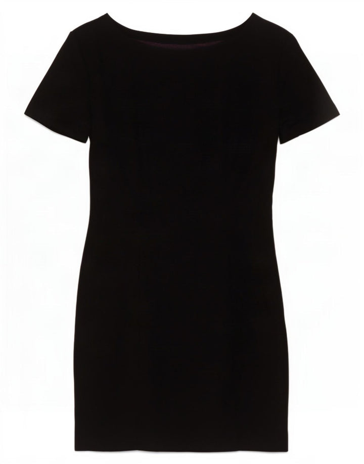 Rochie Teacă De Damă Stefanel IT 42 Medium Negru Lână Nouă