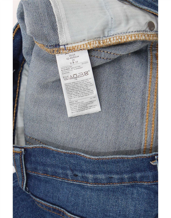 Blugi tăiați pentru femei Gap IT 42/44 Medium W28 L26 Bumbac albastru