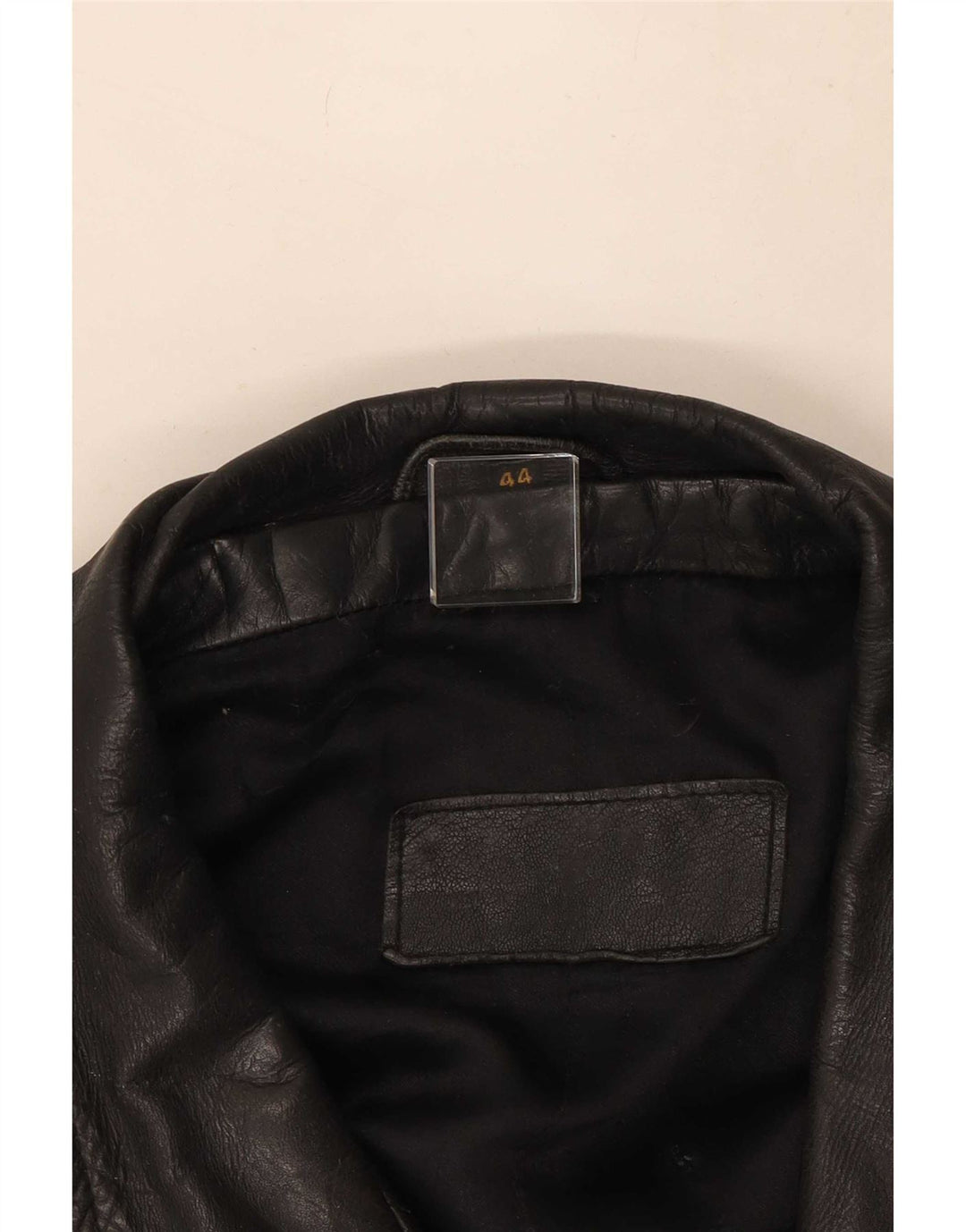 Jachetă de motociclist din piele vintage pentru bărbați IT 44 XS negru