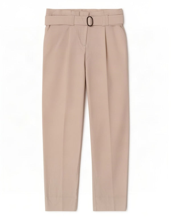 Topshop Pantaloni chino crop conici pentru femei UK 10 Small W26 L25 Alb