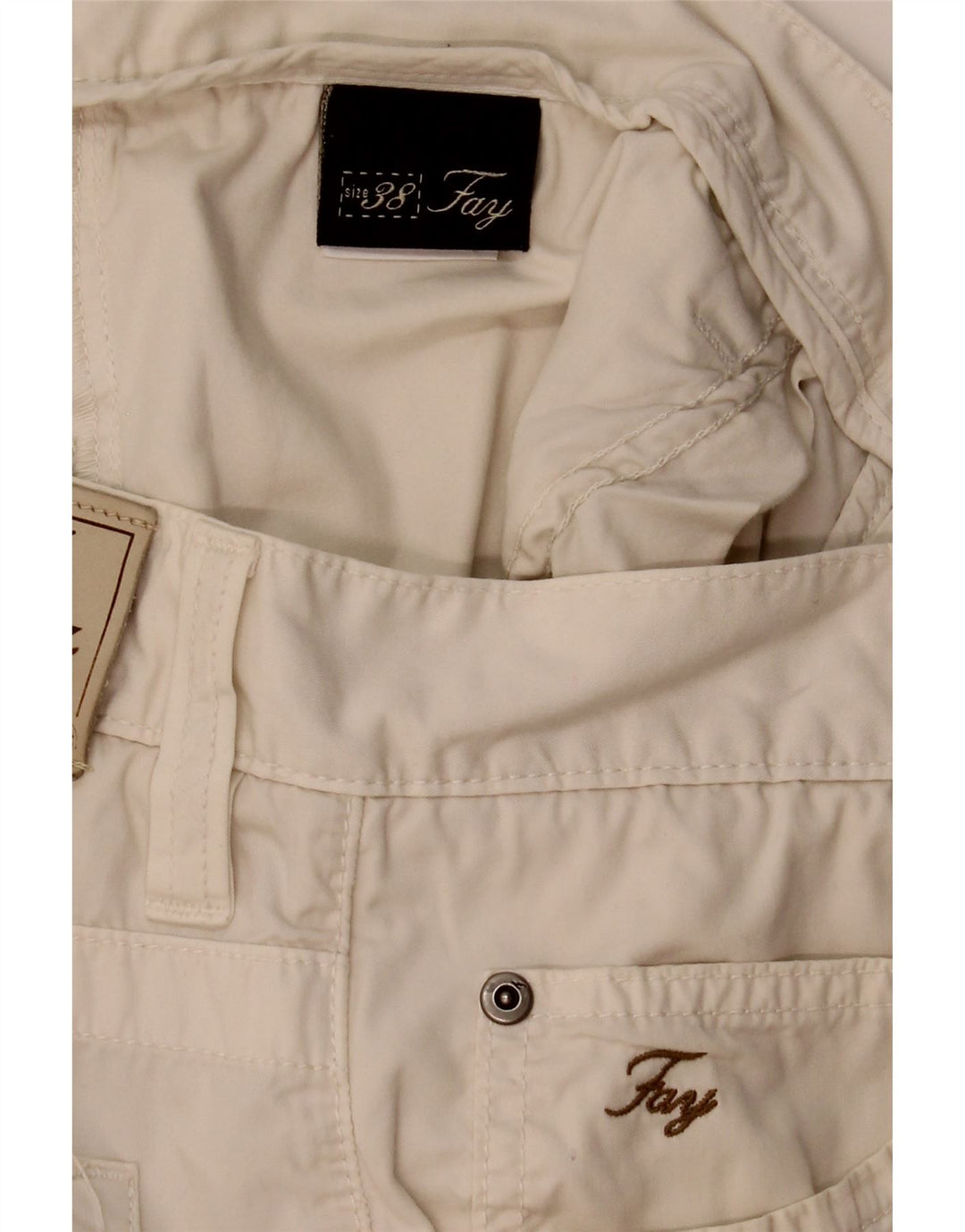 Pantaloni scurți casual pentru bărbați Fay W38 XL, bumbac, bej