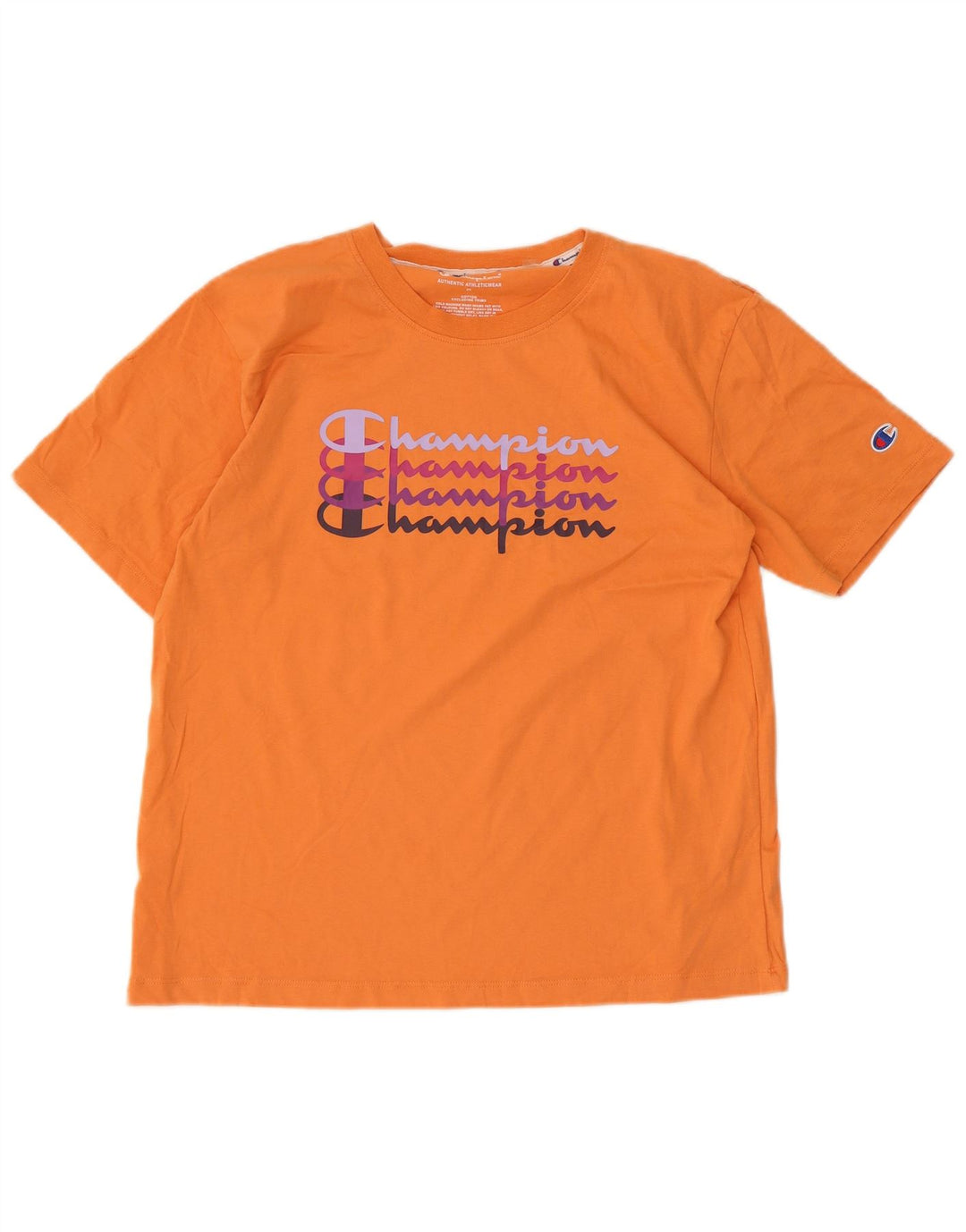 Tricou grafic Champion pentru femei Top UK 12 Medium Orange Bumbac