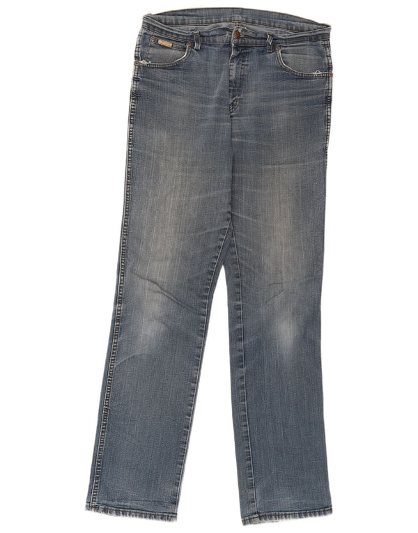 Blugi drepte stretch pentru bărbați Wrangler Texas W34 L36 Bumbac albastru