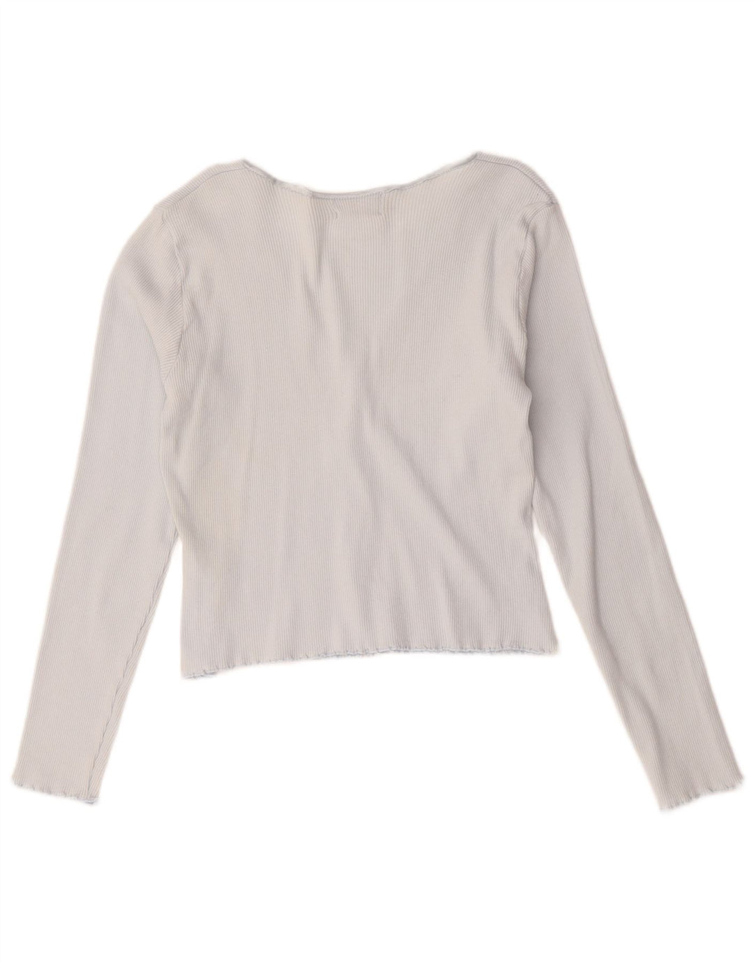 Top cardigan crop Hobbs pentru femei UK 14, bumbac albastru mediu