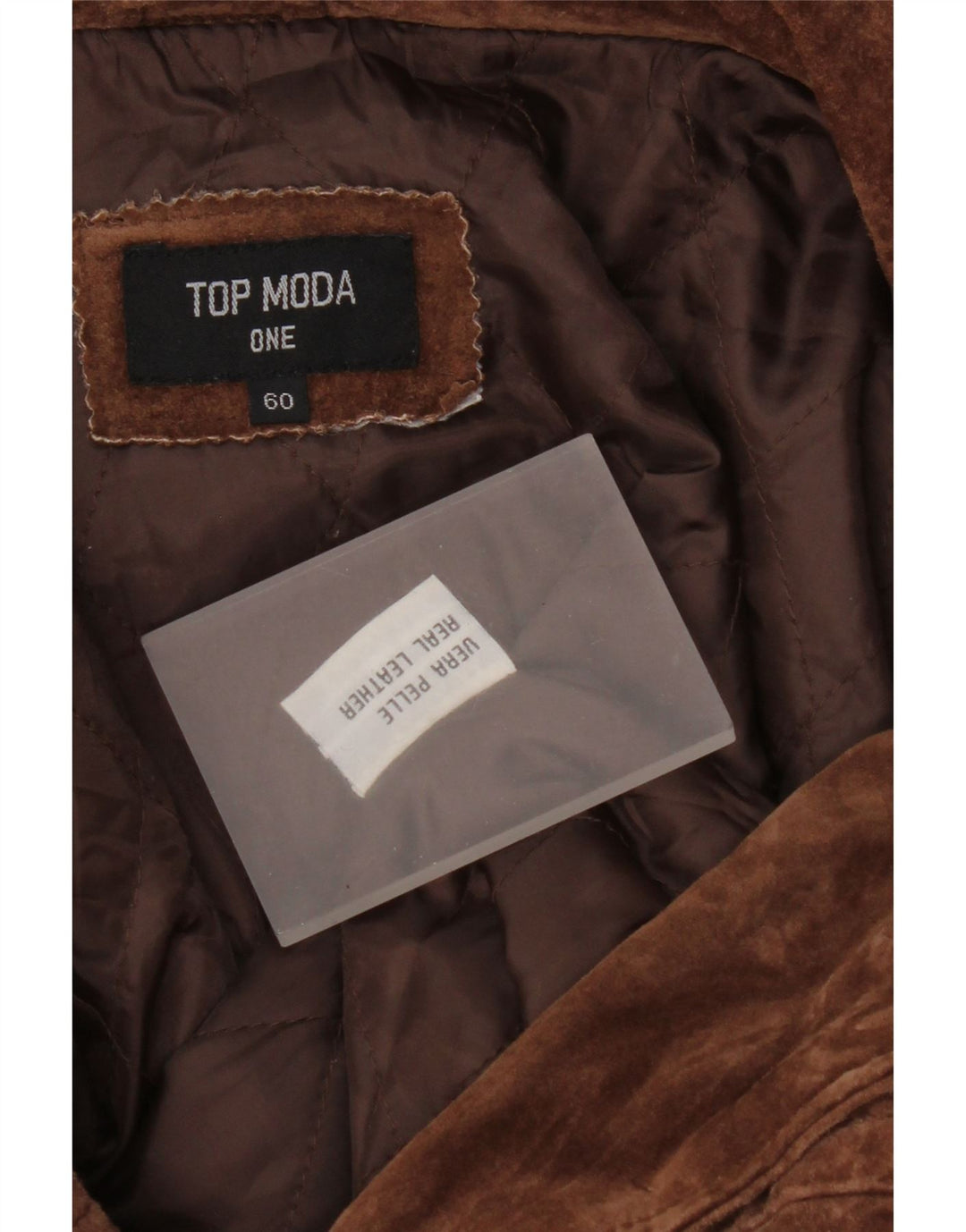 Jachetă vintage bărbătească din piele intoarsa Mărimea 60 3XL din piele maro