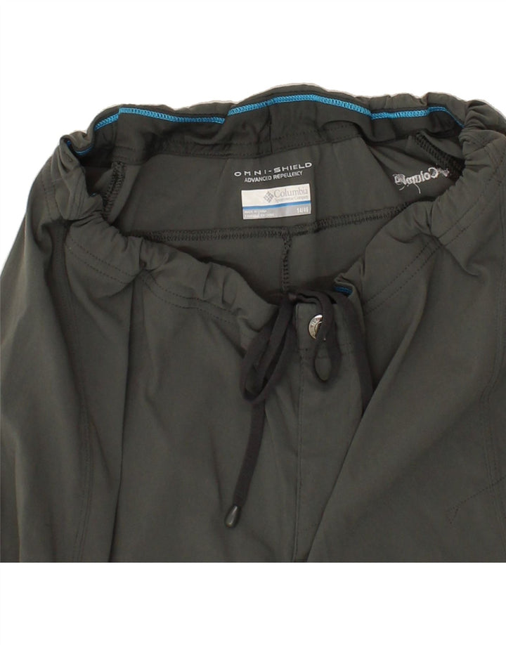 COLUMBIA Boys Sport Shorts 13-14 Years Grey Nylon Vintage Columbia and Second-Hand Columbia from Messina Hembry 