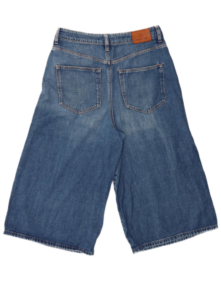 Bermude Massimo Dutti pentru damă, pantaloni scurți din denim EU 38 Small W28 Blue