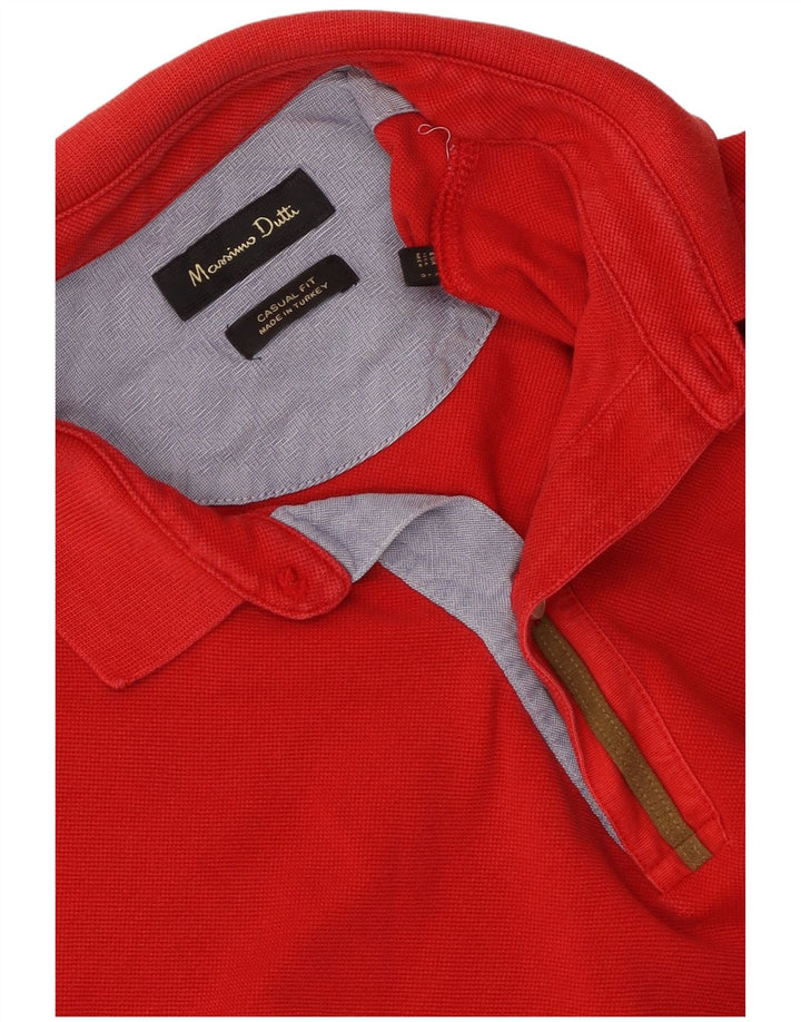 Cămașă polo Massimo Dutti pentru bărbați, roșu mare