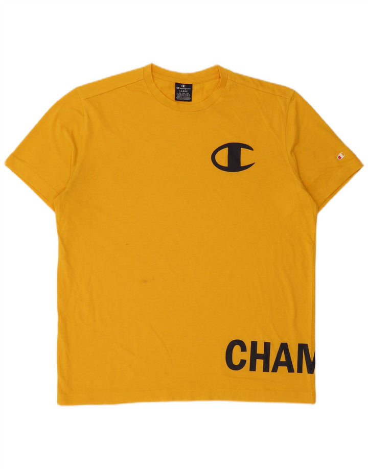 Tricou grafic Champion pentru bărbați Top mare galben