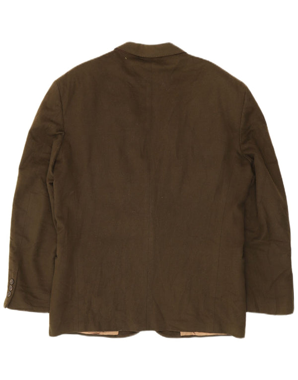 Jachetă Valentino pentru bărbați cu 2 nasturi UK 38 Medium Khaki Lână virgină
