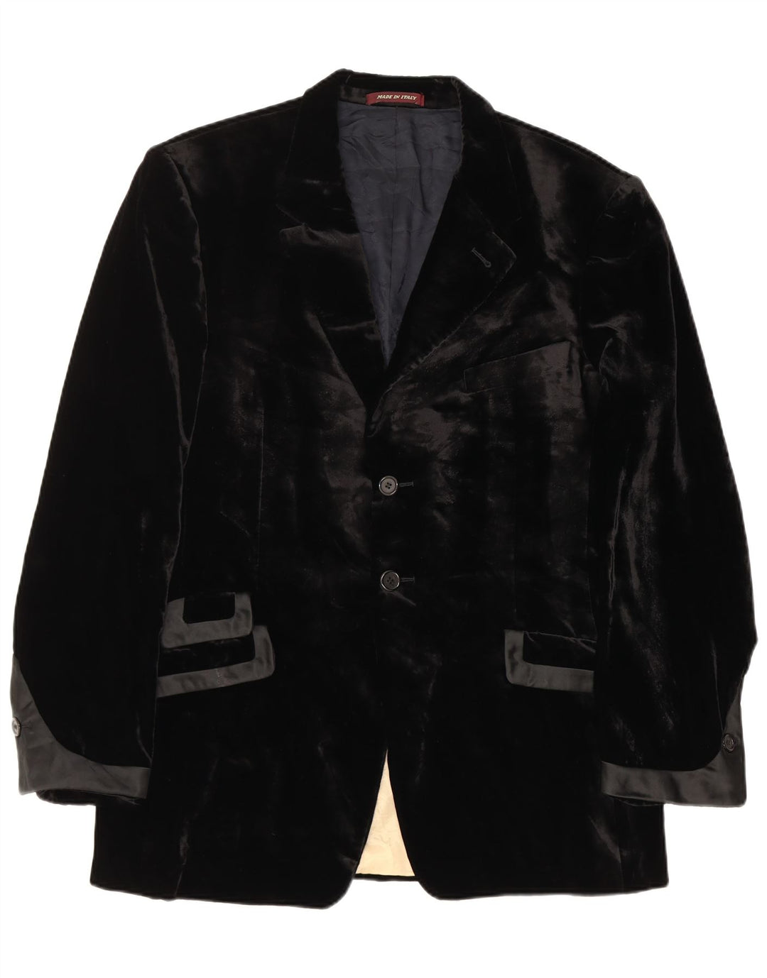 Sacou Paul Smith pentru bărbați din velur cu 2 nasturi, UK 44 2XL, viscoză neagră