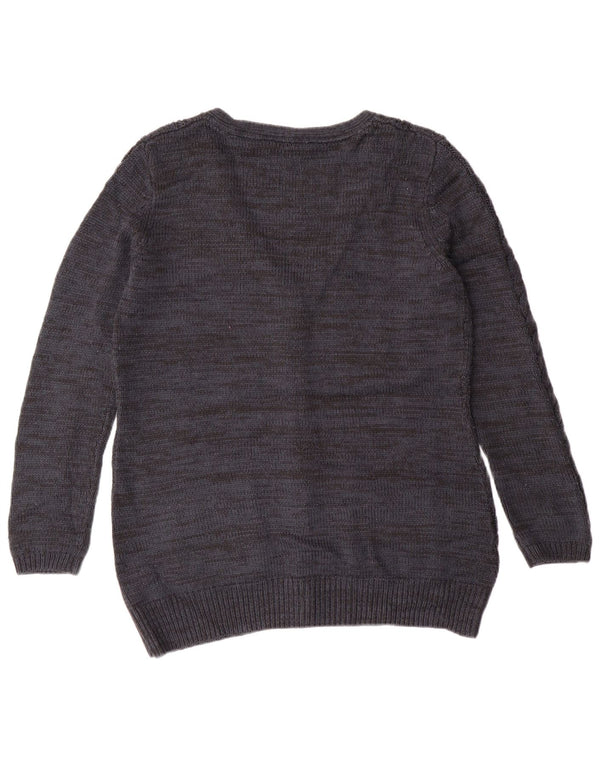 Pulover cardigan pentru femei Fat Face UK 14 mare, bleumarin, cașmir clasic