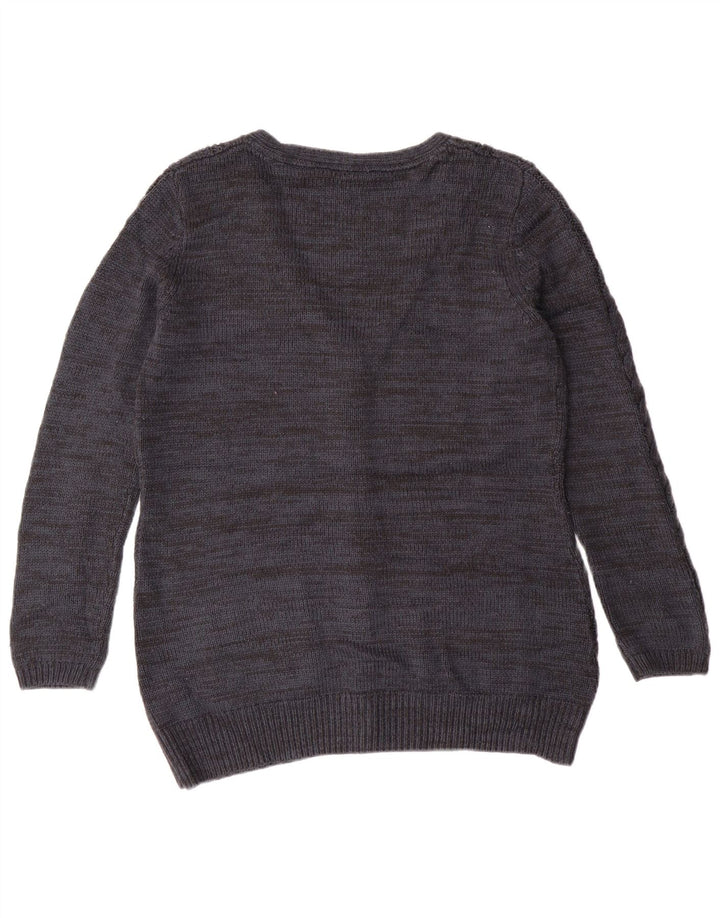 Pulover cardigan pentru femei Fat Face UK 14 mare, bleumarin, cașmir clasic