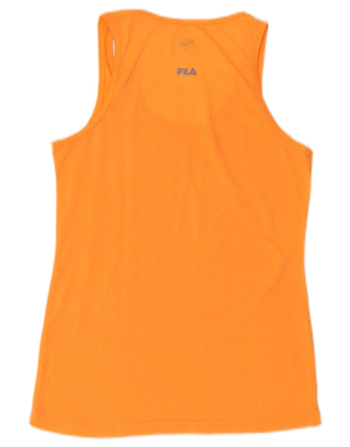 Vest Top Femei Fila UK 12 Medium Orange