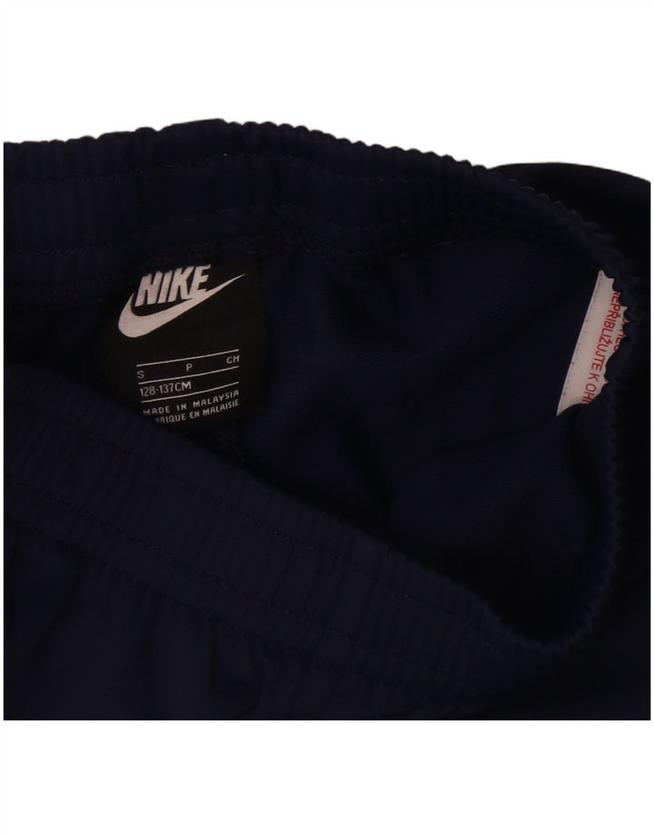 Pantaloni de trening Nike pentru băieți 8-9 ani poliester mici, albastru bleumarin