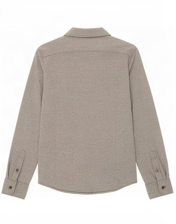Cămașă Massimo Dutti pentru bărbați, gri mediu
