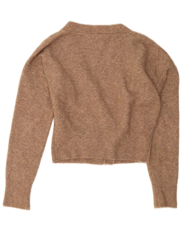 Pulover cardigan supradimensionat pentru femei Zara UK 10 Mic Bej