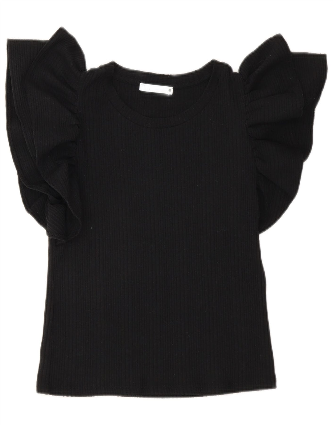 Bluză Crop Top Femei Zara UK 10 Mic Negru