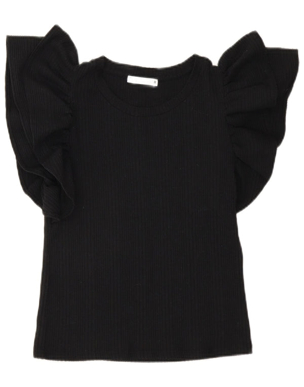 Bluză Crop Top Femei Zara UK 10 Mic Negru