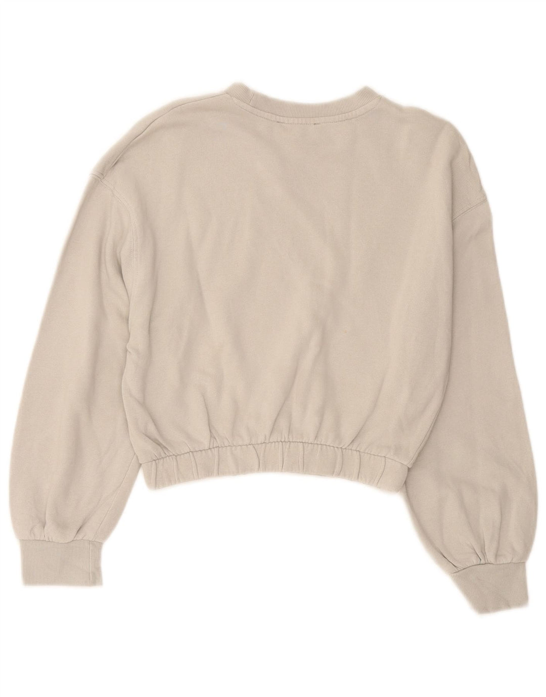 Pulover pentru damă Zara Crop Pulover UK 10 Bumbac gri mic