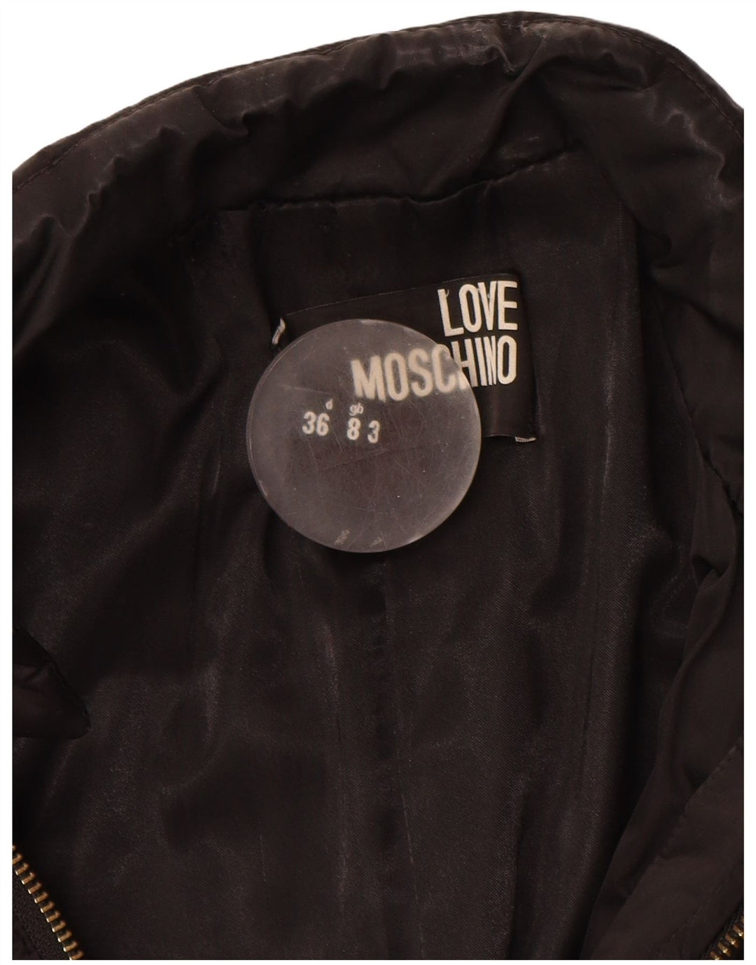 Palton pentru femei Moschino UK 8 Poliester negru mic
