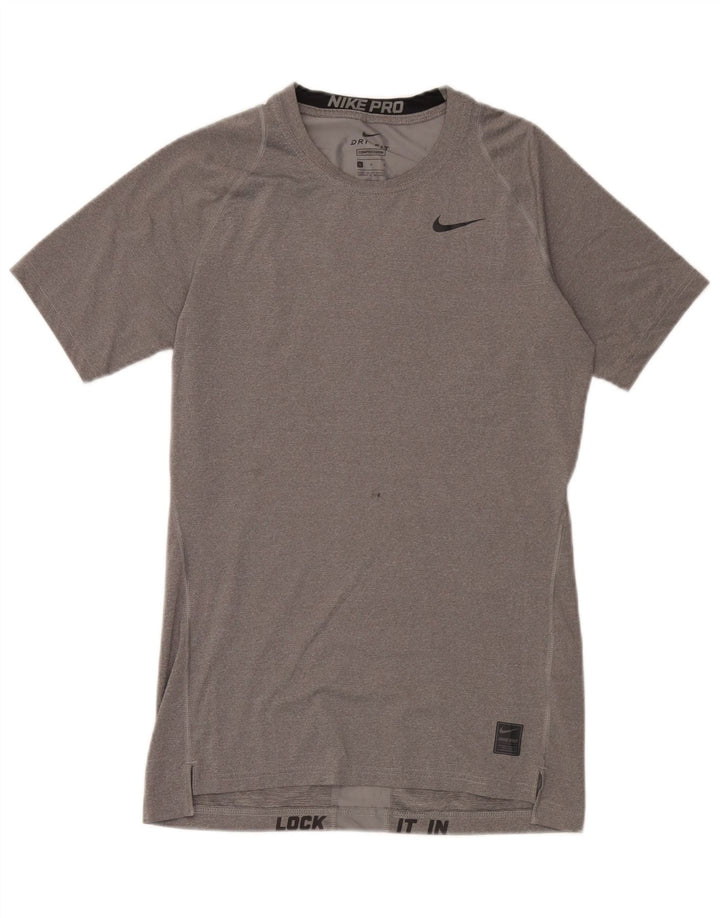 Tricou Nike Dri Fit pentru bărbați Top mare, gri, poliester
