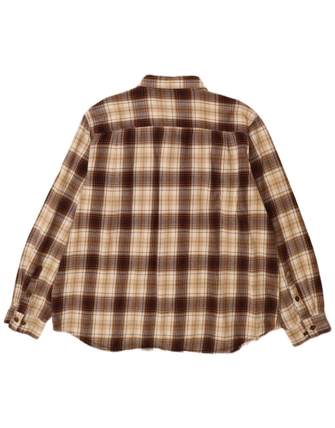 Cămașă de flanel pentru bărbați CARHARTT, 2XL, maro, cu carouri
