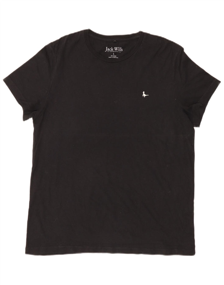 Tricou Jack Wills pentru bărbați Top mare din bumbac negru