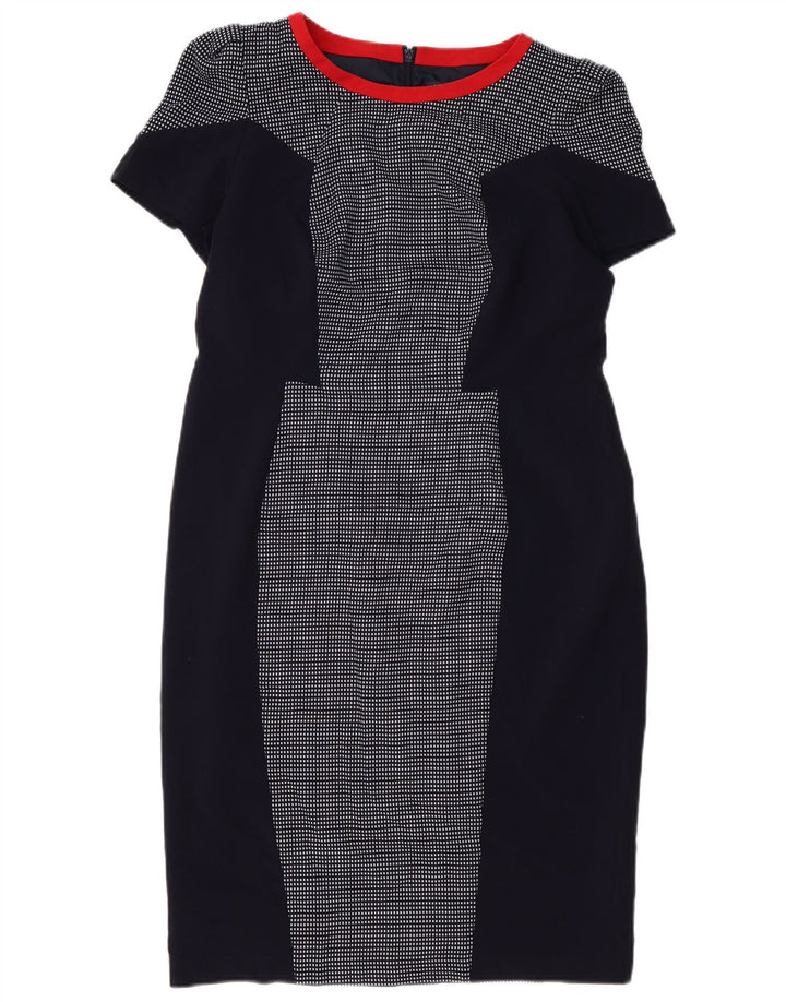 Rochie teacă pentru femei Marks & Spencer UK 14 Medium bleumarin din poliester cu carouri
