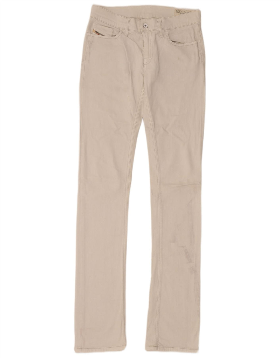 DIESEL Blugi drepti Liv Slim pentru femei W27 L24 bumbac alb