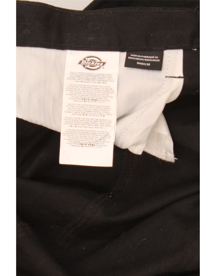 Pantaloni cargo dritti pentru bărbați Dickies W40 L32 Poliester negru