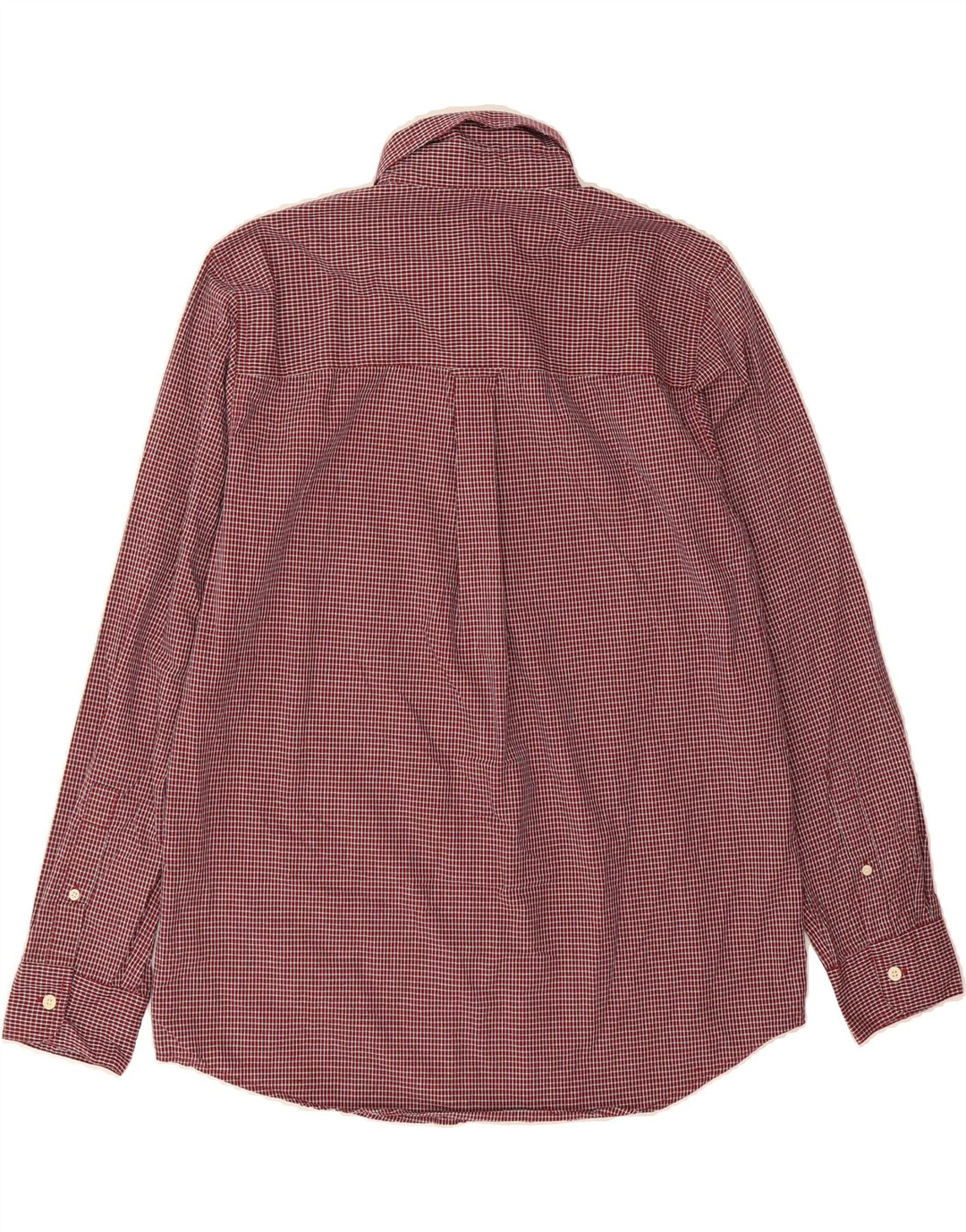 CHAPS Mens Shirt Medium Red Gingham Cotton Vintage Chaps and Second-Hand Chaps from Messina Hembry 